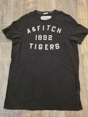 Vintage Y2k Mens Abercrombie & Fitch Tee Muscle Fitted Af Tigers Sz Xl